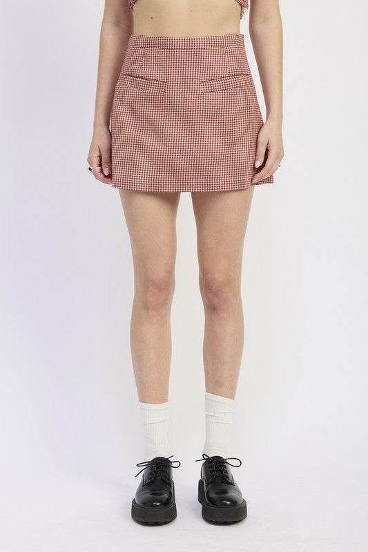 GINGHAM MINI SKIRT - Shop Style & More | Fresh Looks, Everyday Deals & Free Shipping