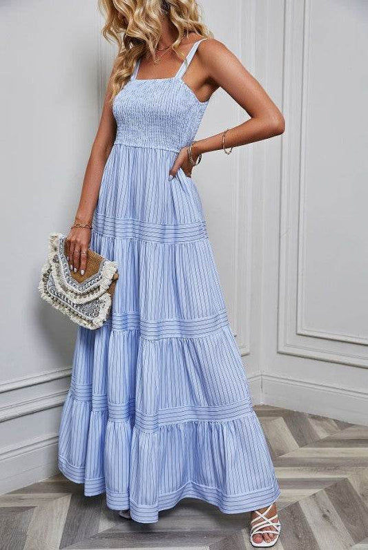 Smocked Tiered Maxi Dress - Shop Style & More | Fresh Looks, Everyday Deals & Free Shipping