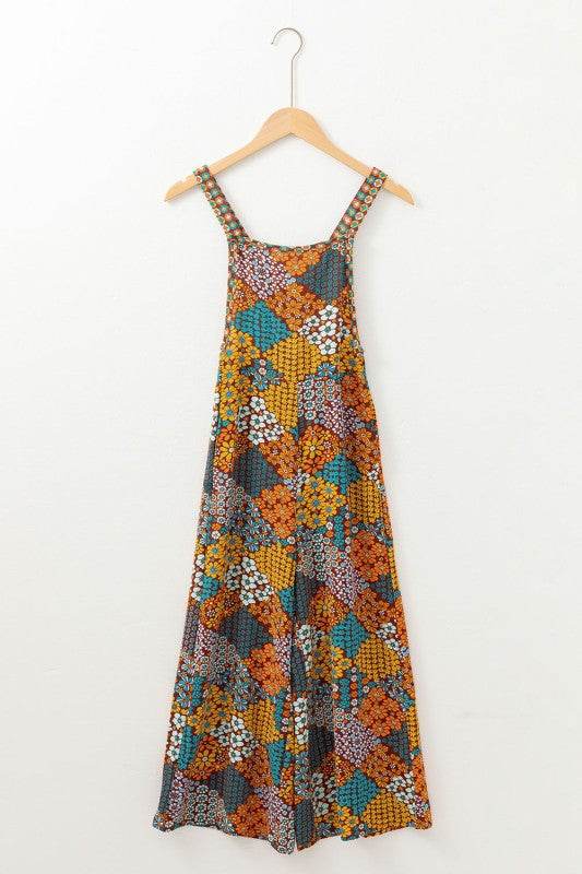 Floral Print Crossed Straps Ankle-length Jumpsuit - Shop Style & More | Fresh Looks, Everyday Deals & Free Shipping