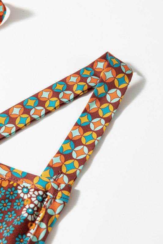 Floral Print Crossed Straps Ankle-length Jumpsuit - Shop Style & More | Fresh Looks, Everyday Deals & Free Shipping