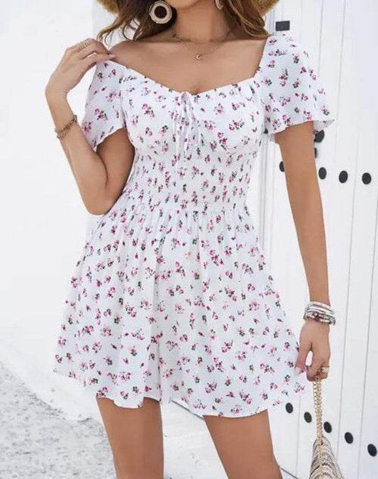 Off-Shoulder Ditsy Floral Dress - Shop Style & More | Fresh Looks, Everyday Deals & Free Shipping