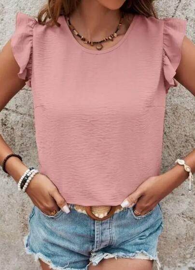 Tie back ruffle blouse - Shop Style & More | Fresh Looks, Everyday Deals & Free Shipping