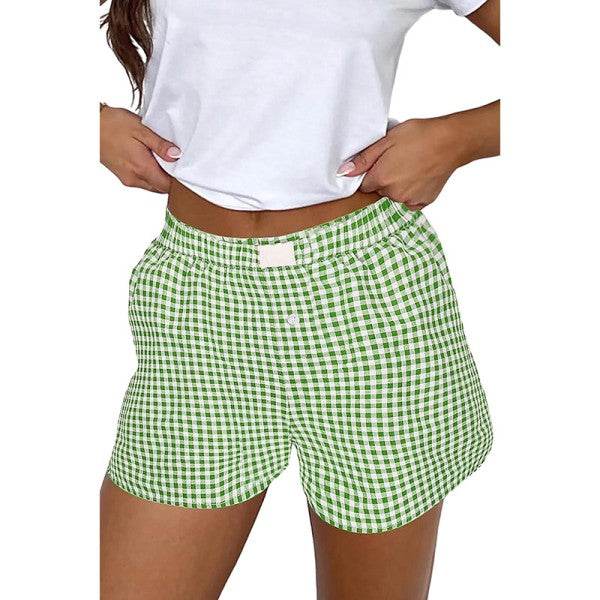 Plaid Gingham Printed High Waist Shorts - Shop Style & More | Fresh Looks, Everyday Deals & Free Shipping