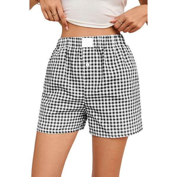 Plaid Gingham Printed High Waist Shorts - Shop Style & More | Fresh Looks, Everyday Deals & Free Shipping