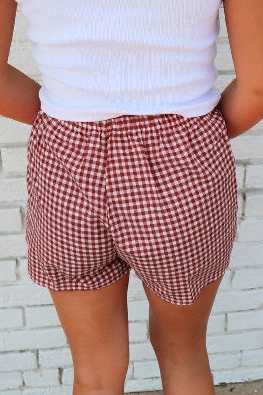 Plaid Gingham Printed High Waist Shorts - Shop Style & More | Fresh Looks, Everyday Deals & Free Shipping