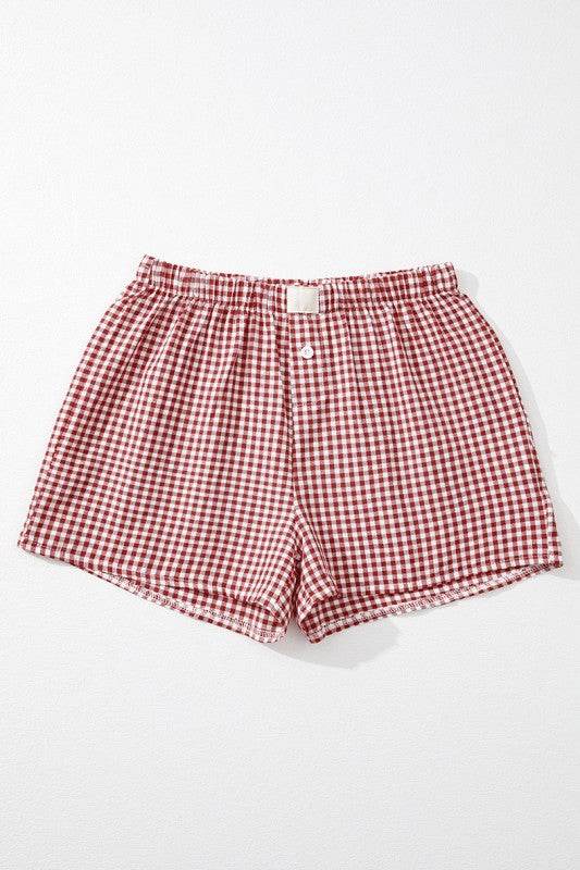 Plaid Gingham Printed High Waist Shorts - Shop Style & More | Fresh Looks, Everyday Deals & Free Shipping