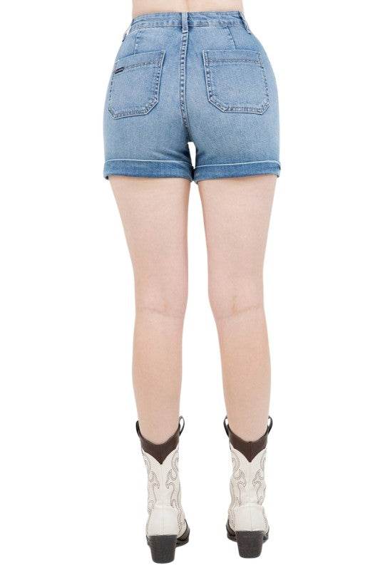 Willow Denim Short in Light wash - Shop Style & More | Fresh Looks, Everyday Deals & Free Shipping