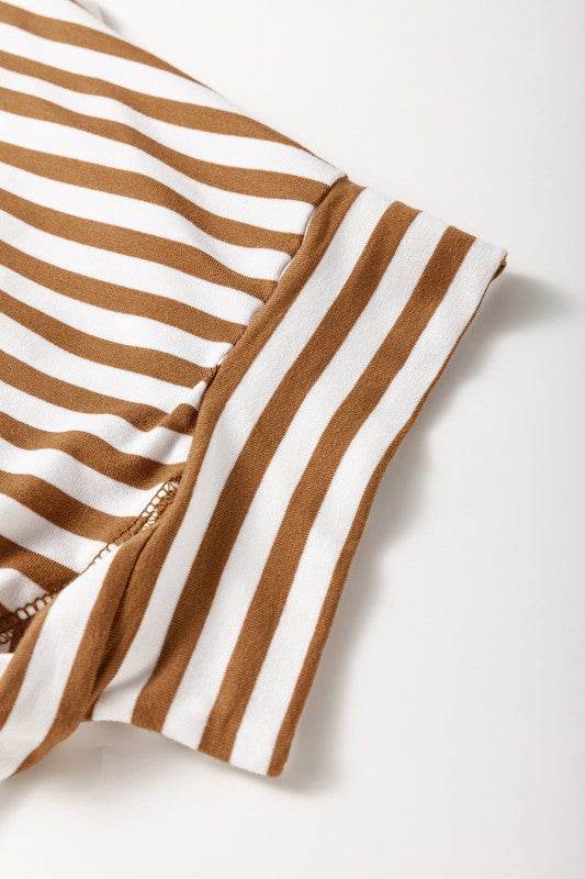 Cotton Black Striped Batwing Sleeve Oversized Top - Shop Style & More | Fresh Looks, Everyday Deals & Free Shipping