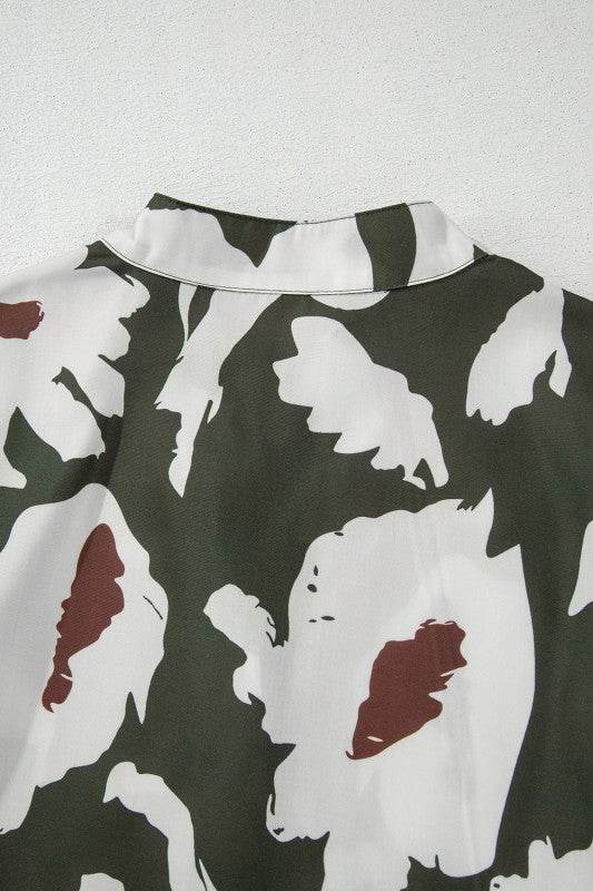 Vintage 60s Flower Frill Neck Loose Blouse - Shop Style & More | Fresh Looks, Everyday Deals & Free Shipping