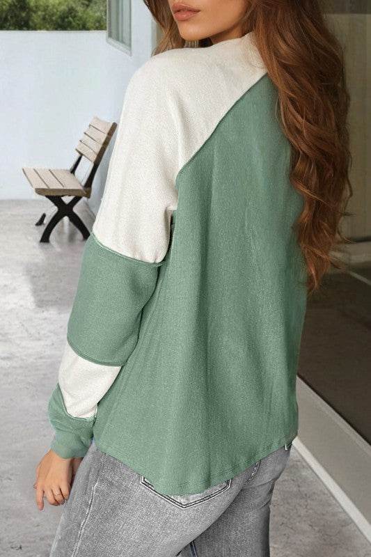 Viscose Green Raglan tunic top - Shop Style & More | Fresh Looks, Everyday Deals & Free Shipping