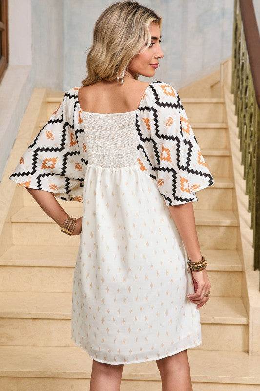 Ivory angel sleeve mini dress - Shop Style & More | Fresh Looks, Everyday Deals & Free Shipping