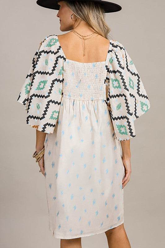 Ivory angel sleeve mini dress - Shop Style & More | Fresh Looks, Everyday Deals & Free Shipping