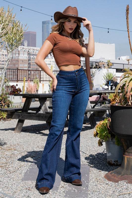 Harley Wide Leg Dark Blue - Inseam 32 - Shop Style & More | Fresh Looks, Everyday Deals & Free Shipping