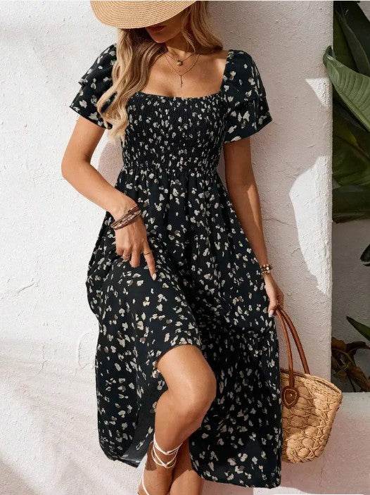 Floral Ruffle Midi Dress - Shop Style & More | Fresh Looks, Everyday Deals & Free Shipping