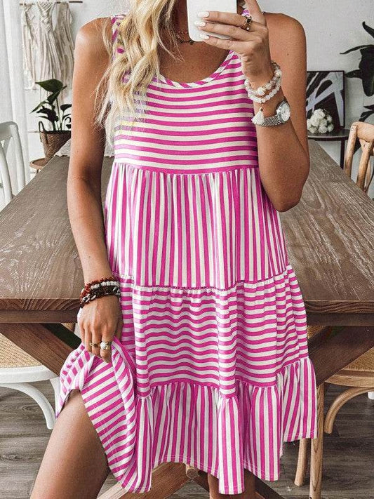 Cotton Pink Blue Multi Way Dress - Shop Style & More | Fresh Looks, Everyday Deals & Free Shipping