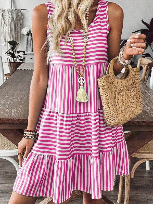 Cotton Pink Blue Multi Way Dress - Shop Style & More | Fresh Looks, Everyday Deals & Free Shipping