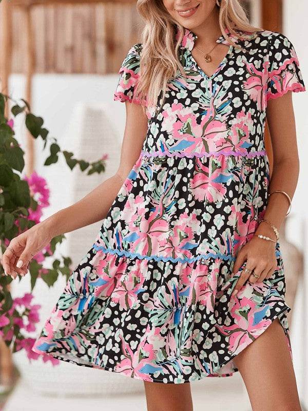 Floral Tiered Dress - Shop Style & More | Fresh Looks, Everyday Deals & Free Shipping
