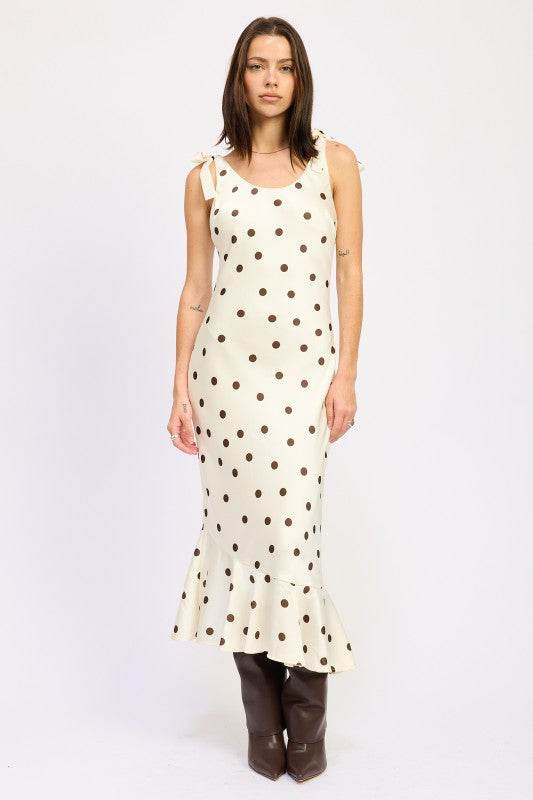 MERMAID MAXI DRESS WITH SHOULDER TIE - Shop Style & More | Fresh Looks, Everyday Deals & Free Shipping