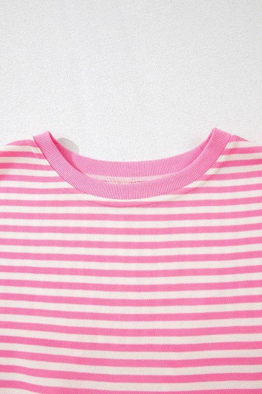 Cotton Pink Stripe backless t shirt - Shop Style & More | Fresh Looks, Everyday Deals & Free Shipping
