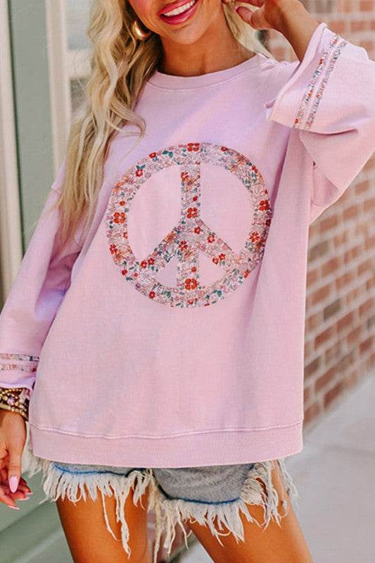 Drop Shoulder Wide Sleeve Casual Sweatshirts Top - Shop Style & More | Fresh Looks, Everyday Deals & Free Shipping