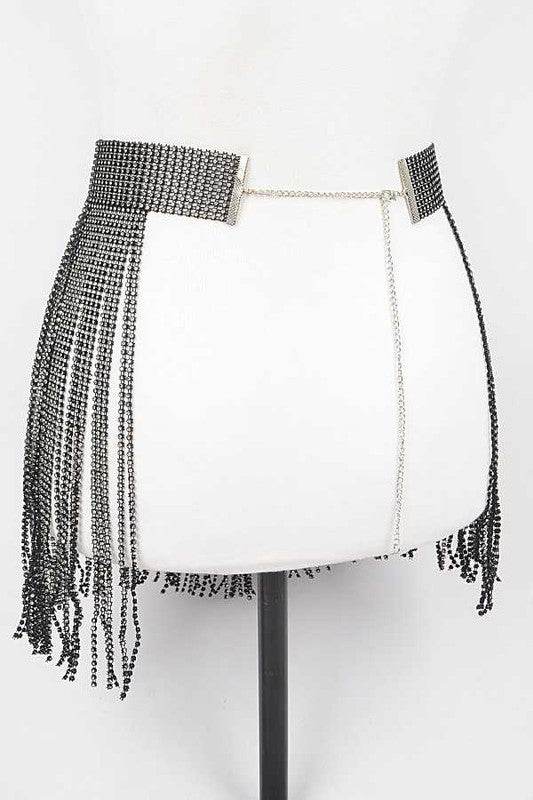 Rhinestone Slash Fringe Belt - Shop Style & More | Fresh Looks, Everyday Deals & Free Shipping