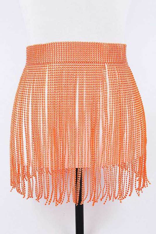 Rhinestone Slash Fringe Belt - Shop Style & More | Fresh Looks, Everyday Deals & Free Shipping