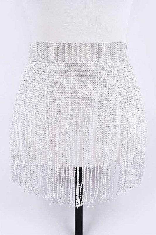 Rhinestone Slash Fringe Belt - Shop Style & More | Fresh Looks, Everyday Deals & Free Shipping