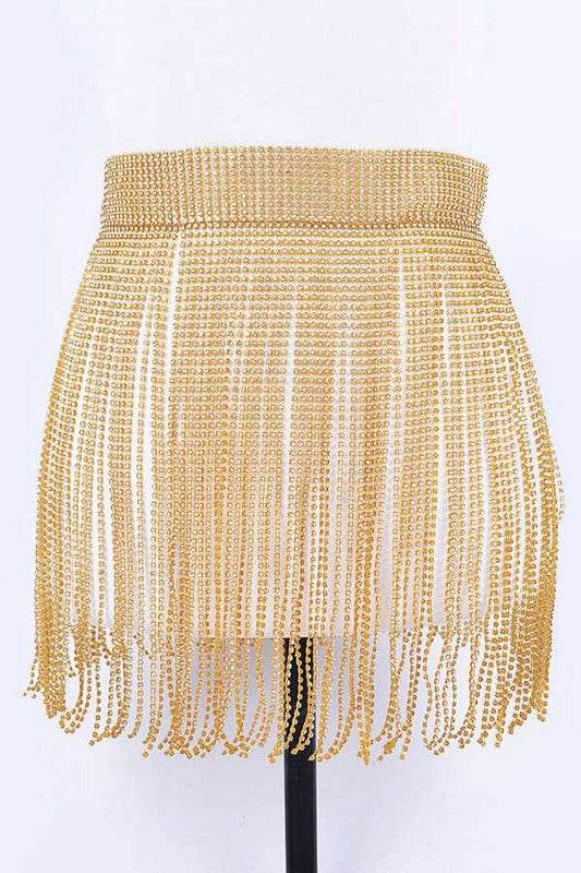 Rhinestone Slash Fringe Belt - Shop Style & More | Fresh Looks, Everyday Deals & Free Shipping