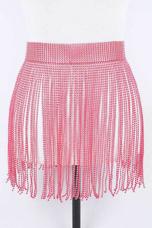 Rhinestone Slash Fringe Belt - Shop Style & More | Fresh Looks, Everyday Deals & Free Shipping