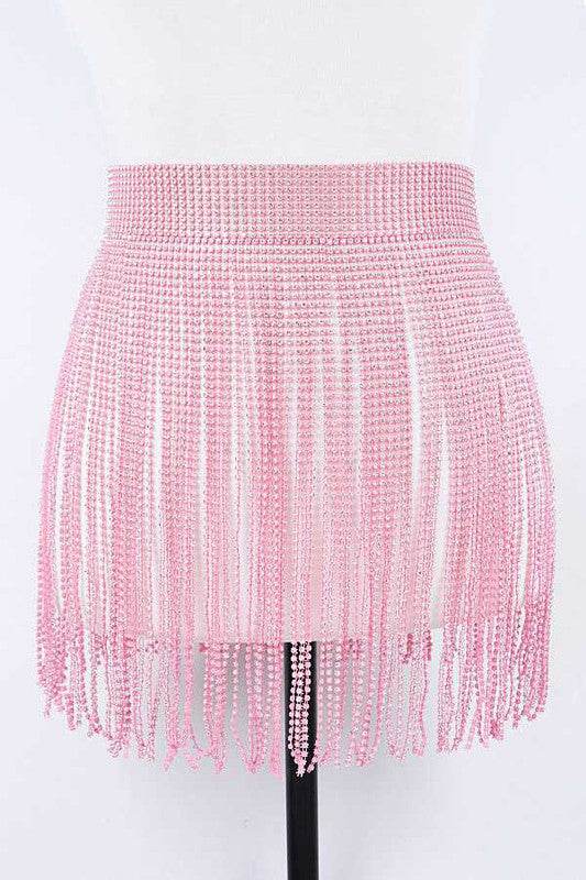 Rhinestone Slash Fringe Belt - Shop Style & More | Fresh Looks, Everyday Deals & Free Shipping