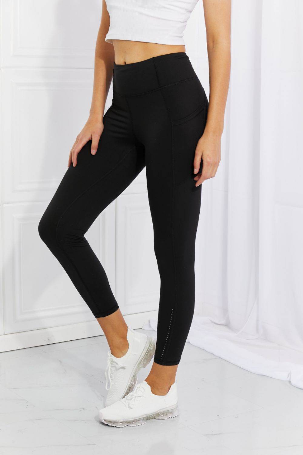 Leggings Depot Full Size Strengthen and Lengthen Reflective Dot Active Leggings - Shop Style & More | Fresh Looks, Everyday Deals & Free Shipping