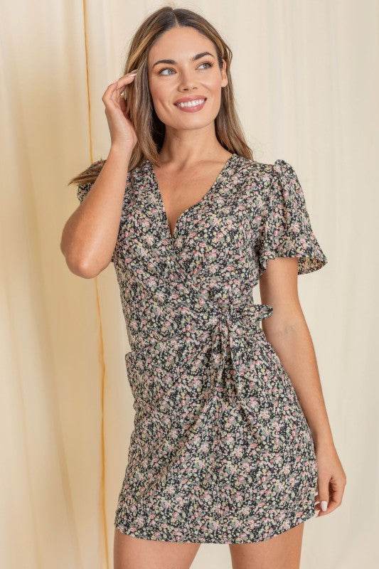 Ditsy Floral Wrap Dress - Shop Style & More | Fresh Looks, Everyday Deals & Free Shipping