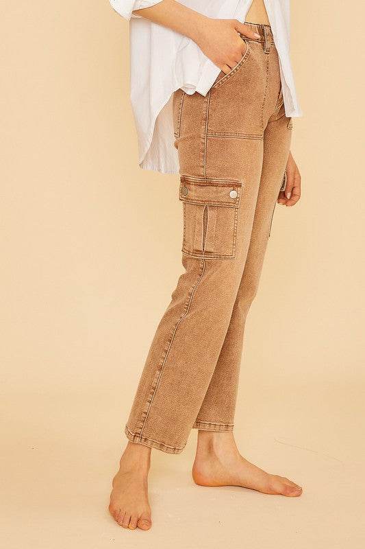 Annie Wear Straight Leg Jeans with Cargo Pockets - Shop Style & More | Fresh Looks, Everyday Deals & Free Shipping