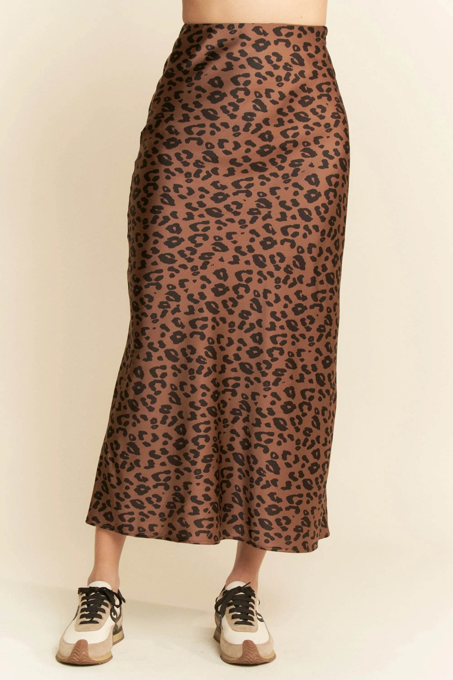 Davi & Dani Leopard Animal Print Long Length Skirt - Shop Style & More | Fresh Looks, Everyday Deals & Free Shipping