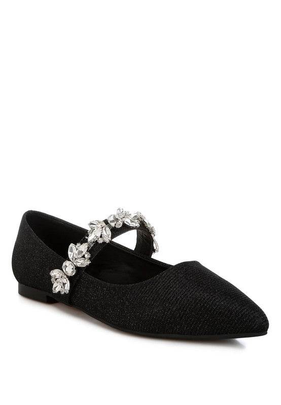 Flavia Diamante Brooch Glitter Ballerinas - Shop Style & More | Fresh Looks, Everyday Deals & Free Shipping