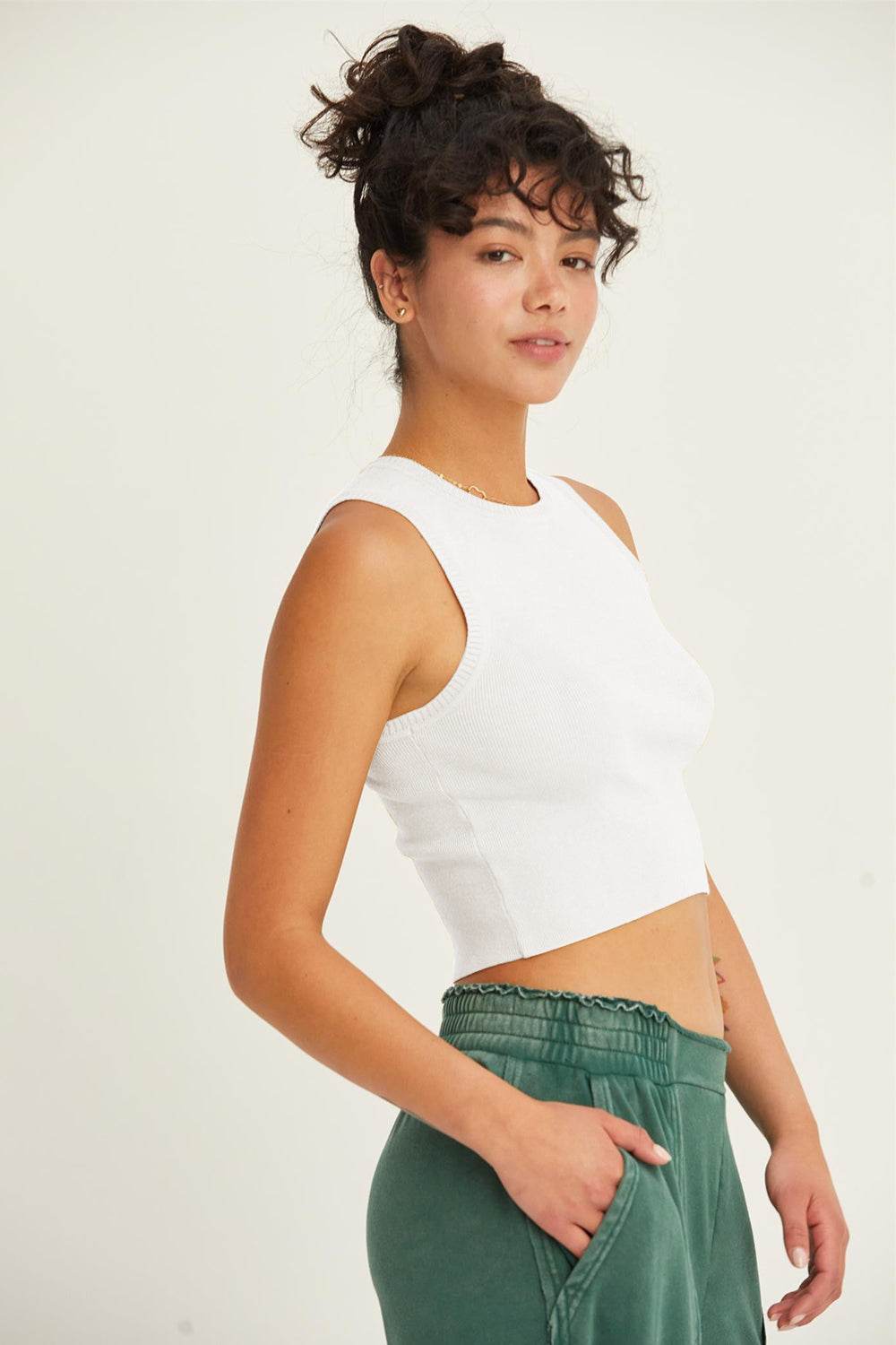 HYFVE Ribbed Knit Cropped Tank - Shop Style & More | Fresh Looks, Everyday Deals & Free Shipping