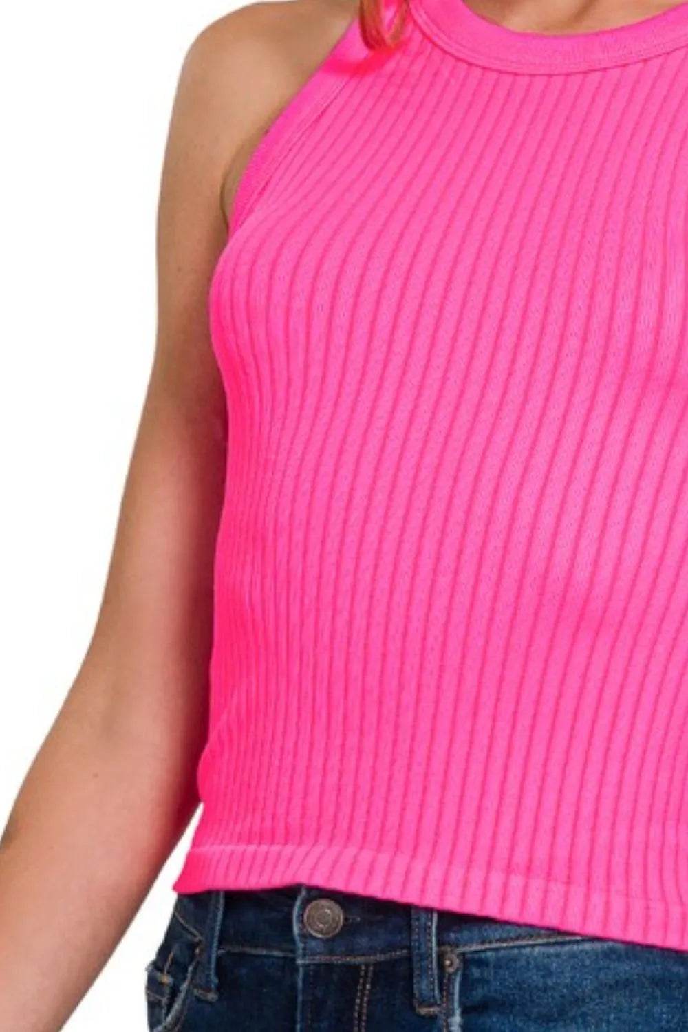 Zenana Seamless Ribbed Crop Tank - Shop Style & More | Fresh Looks, Everyday Deals & Free Shipping