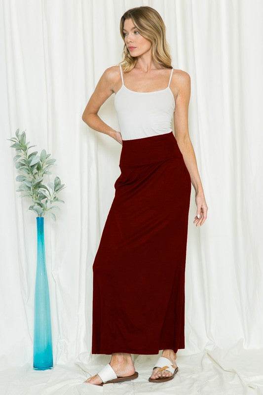 High Waist Jersey Skirt with Side Pockets - Shop Style & More | Fresh Looks, Everyday Deals & Free Shipping