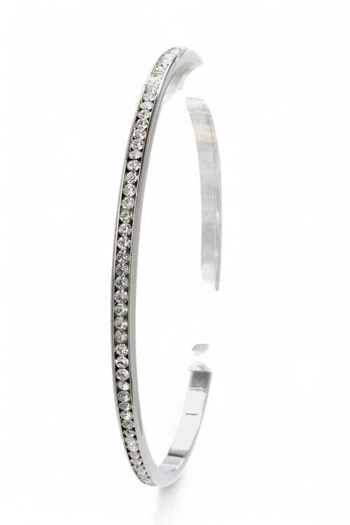 Channel Set Single Row Crystal Bangle - Shop Style & More | Fresh Looks, Everyday Deals & Free Shipping