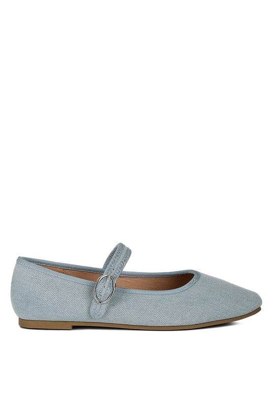 Iker Classic Denim Pin Buckle Ballerinas - Shop Style & More | Fresh Looks, Everyday Deals & Free Shipping