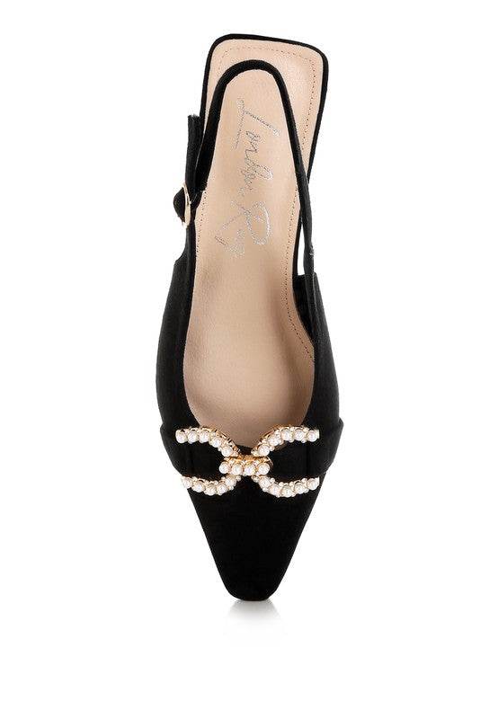 Salova Pearl-Studded Horsebit Flats - Shop Style & More | Fresh Looks, Everyday Deals & Free Shipping