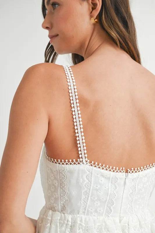 MABLE Eyelet Lace Babydoll Mini Cami Dress - Shop Style & More | Fresh Looks, Everyday Deals & Free Shipping