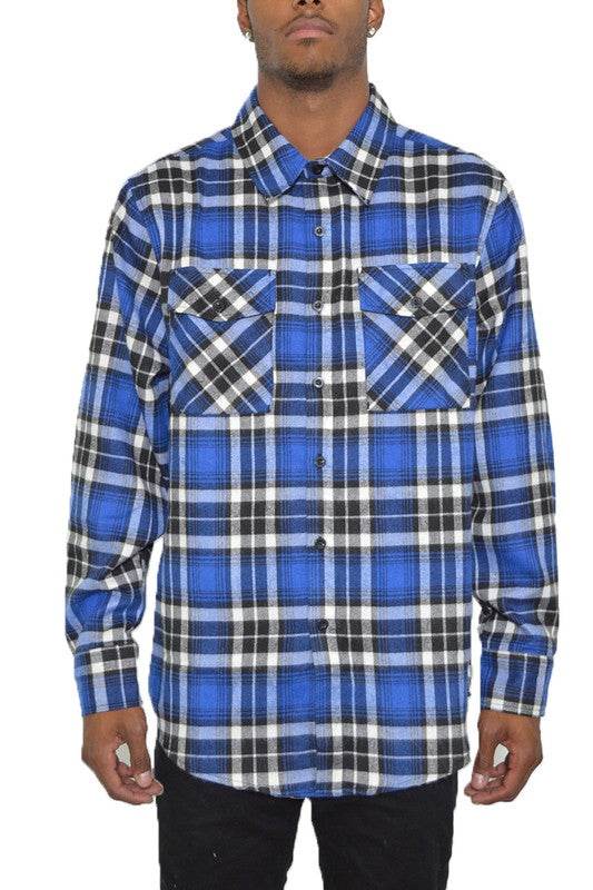 Regular Fit Checker Plaid Flannel Long Sleeve - Shop Style & More | Fresh Looks, Everyday Deals & Free Shipping