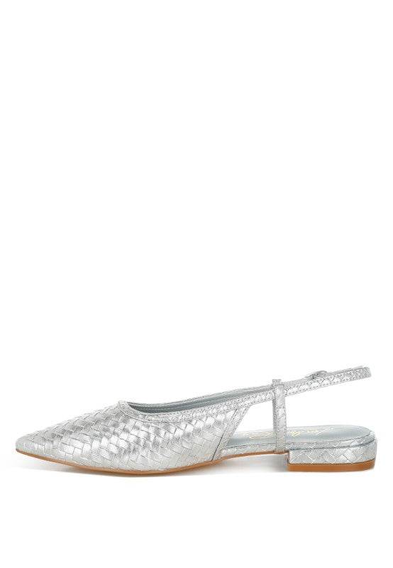 Kurina Metallic Woven Slingback Sandals - Shop Style & More | Fresh Looks, Everyday Deals & Free Shipping