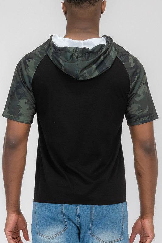SHORT SLEEV CAMO COLOR BLOCK - Shop Style & More | Fresh Looks, Everyday Deals & Free Shipping