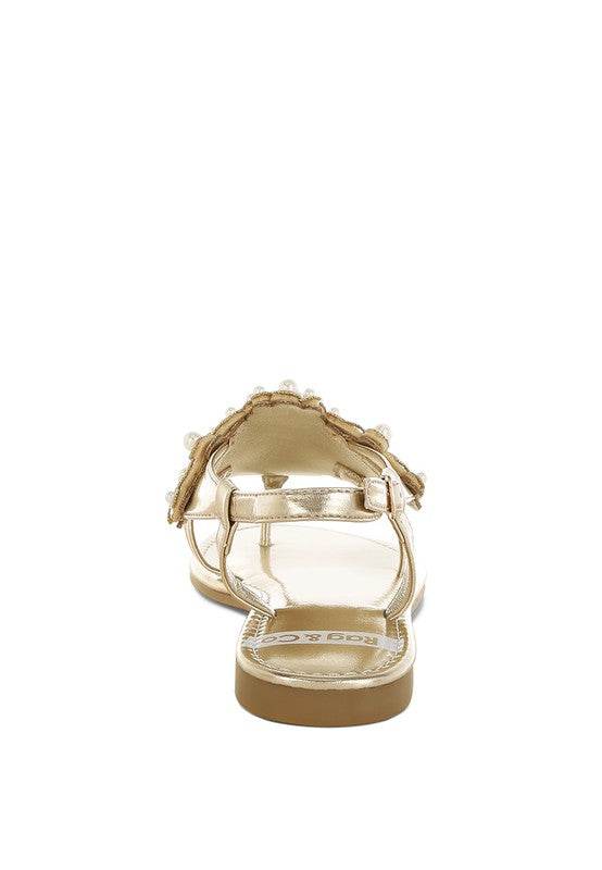 Opazie Metallic Pearl Embellished Flats - Shop Style & More | Fresh Looks, Everyday Deals & Free Shipping