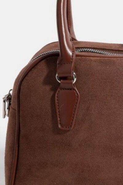 Fame Faux Leather Handle Boxy Handbag - Shop Style & More | Fresh Looks, Everyday Deals & Free Shipping