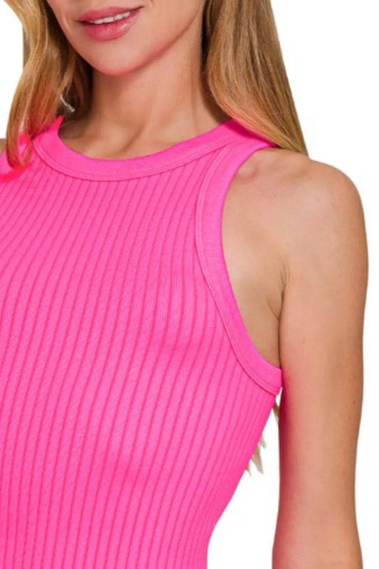 Zenana Seamless Ribbed Crop Tank - Shop Style & More | Fresh Looks, Everyday Deals & Free Shipping