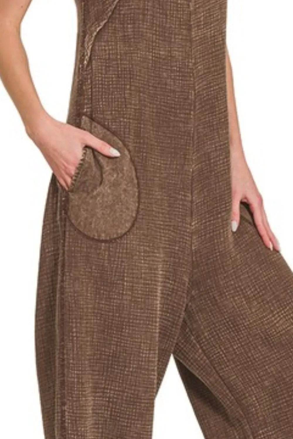 Zenana Double Gauze Washed Wide Leg Overalls - Shop Style & More | Fresh Looks, Everyday Deals & Free Shipping
