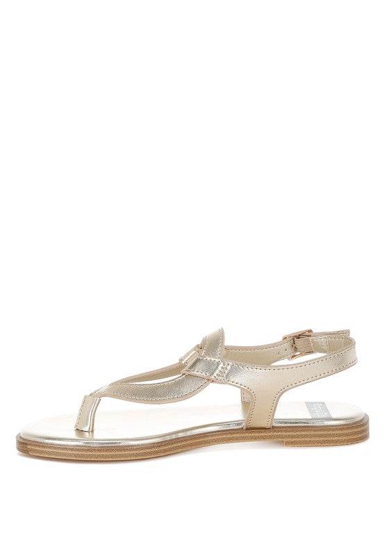 Zorad Metallic Genuine Leather Flats - Shop Style & More | Fresh Looks, Everyday Deals & Free Shipping